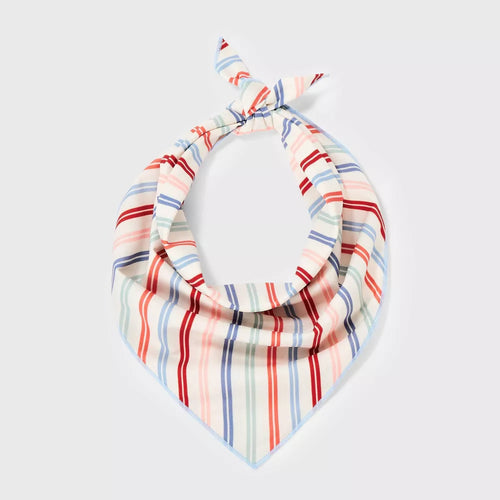 Bufanda triangular rayada para perros y gatos talla universal