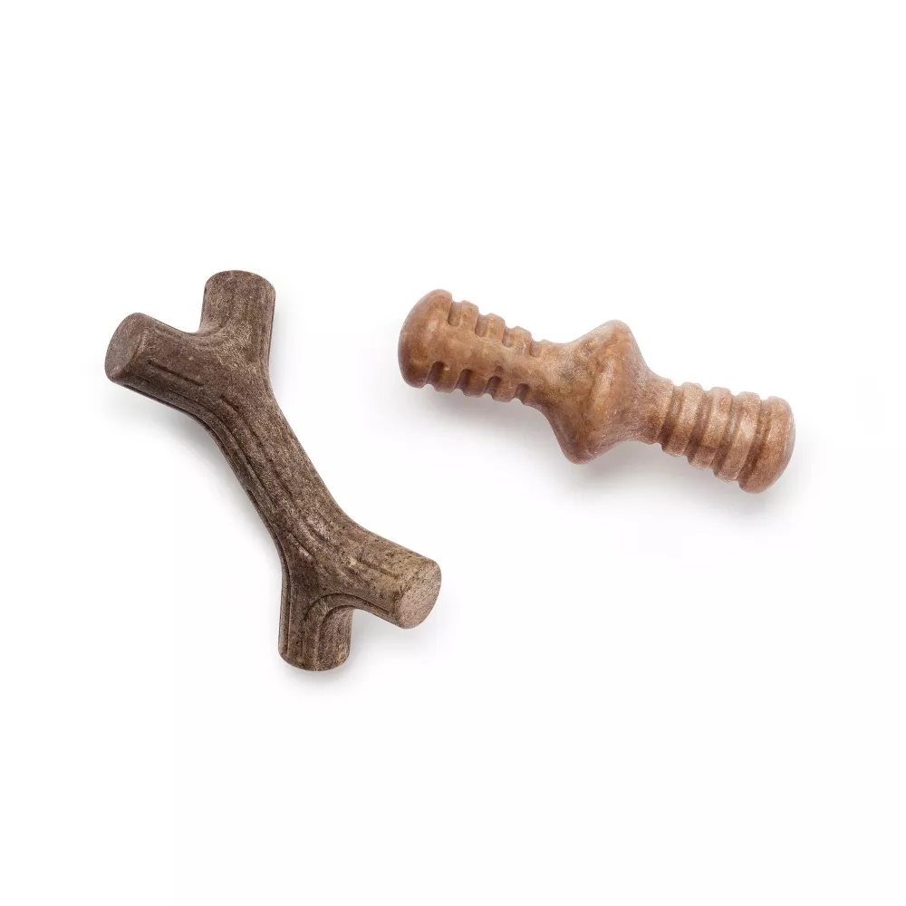 Juego de juguetes de masticar para cachorros diseño óseo resistente