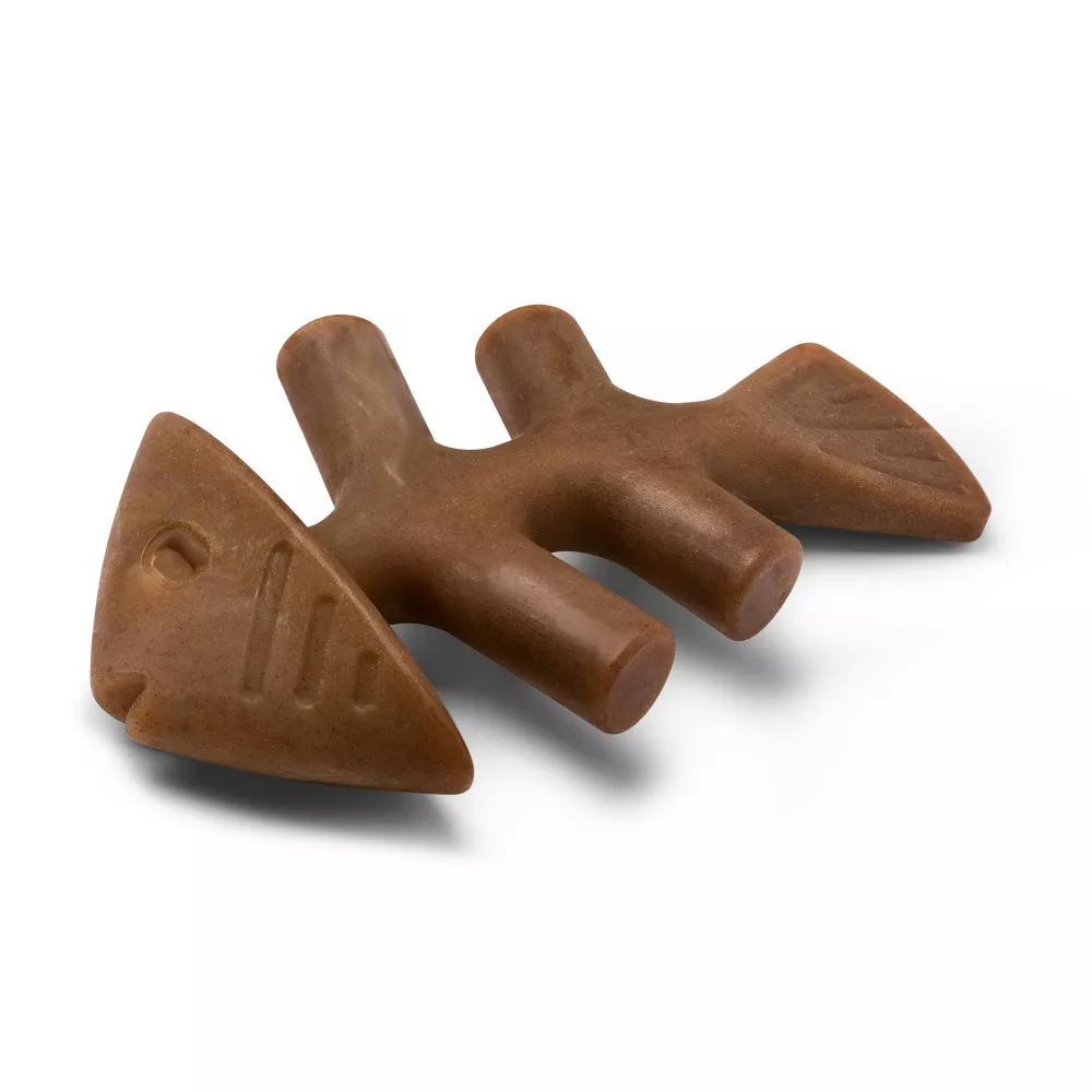 Juguete de masticar para perros forma de espina de pescado resistente